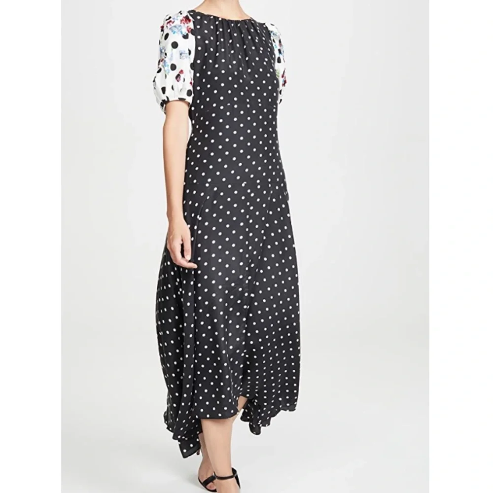 NWT TANYA TAYLOR Cassandra‎ Dress, Black Polka Dot - Picture 4 of 10